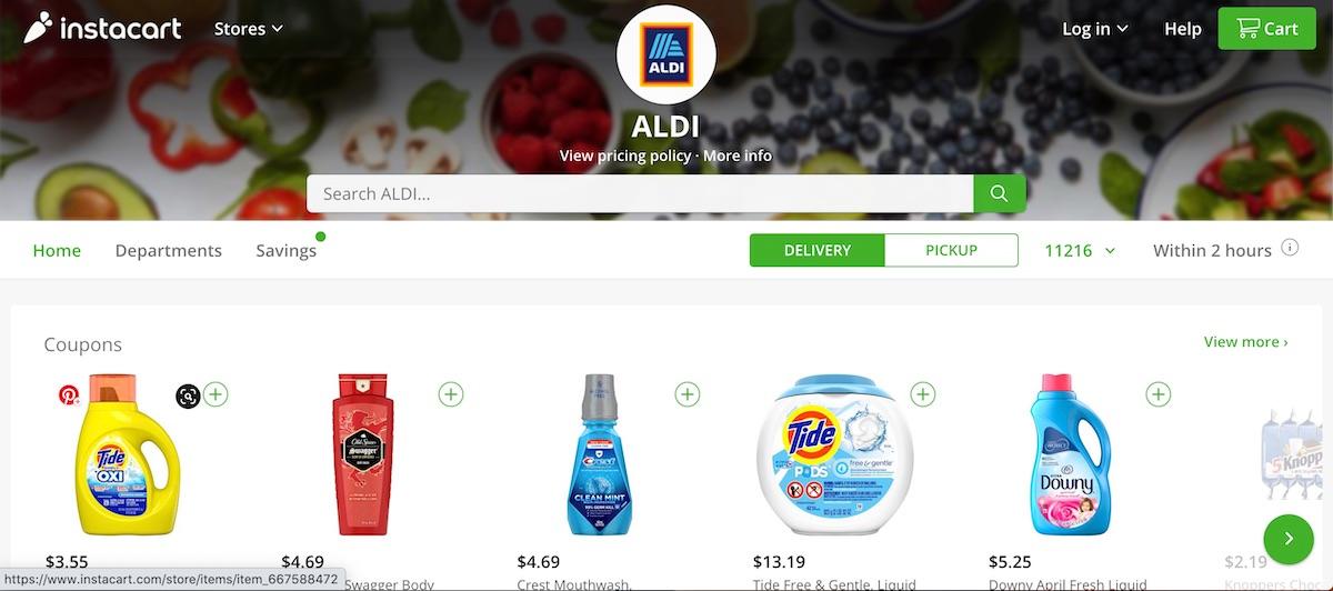 instacart aldi