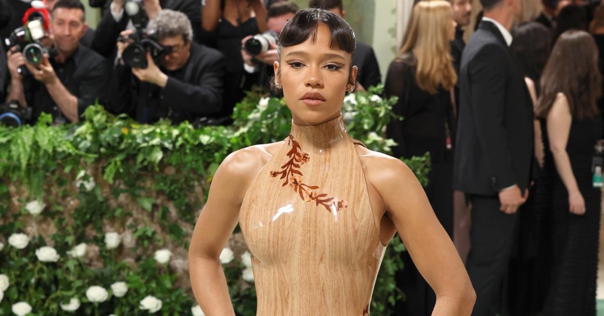  Taylor Russell attends The 2024 Met Gala.