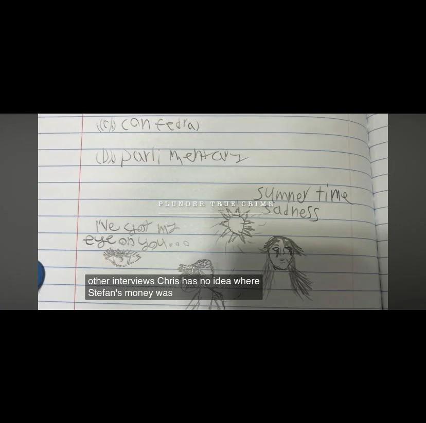 Evidence photo from Madeline Soto's diary