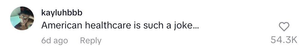 Comment on mom's viral post about baby's $1 million NICU bill.