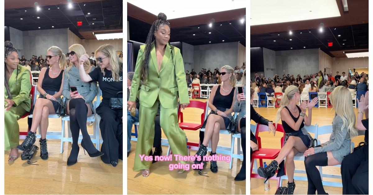 Kathy Hilton and Tiffany Haddish at NYFW