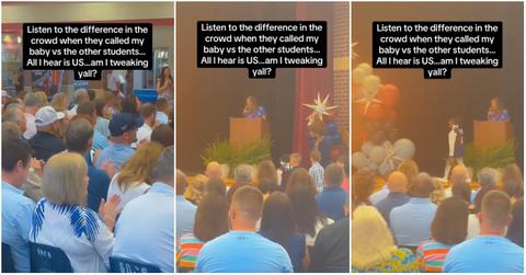 Viral video of kindergarten graduation crowd not clapping as loud for Black student.