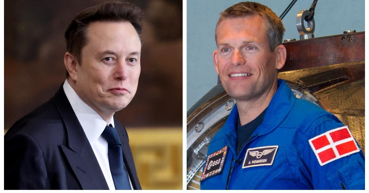 (L-R): Elon Musk; Andreas Mogensen