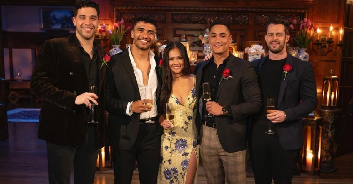 Jenn Tran with her final four guys on The Bachelorette