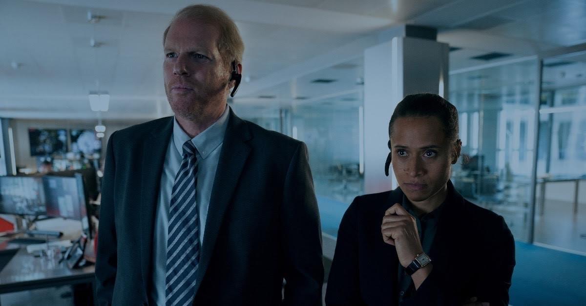 Noah Emmerich and Angel Coulby in “Suspicion'