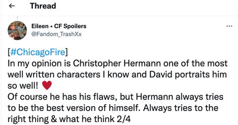 A tweet about Christopher Herrmann