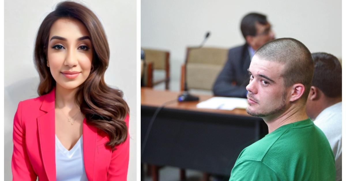 Photo of Dr. Ayesha Ashai; Joran van der Sloot in court