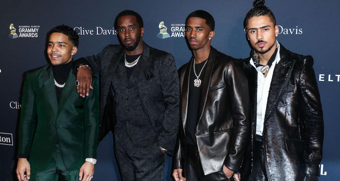 Diddy with his four sons