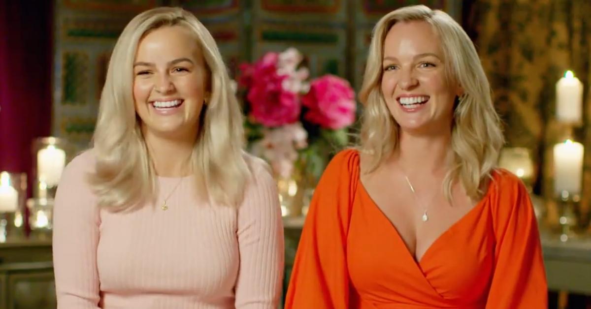 'The Bachelorette Australia' stars Elly and Becky Miles smiling during a confessional.