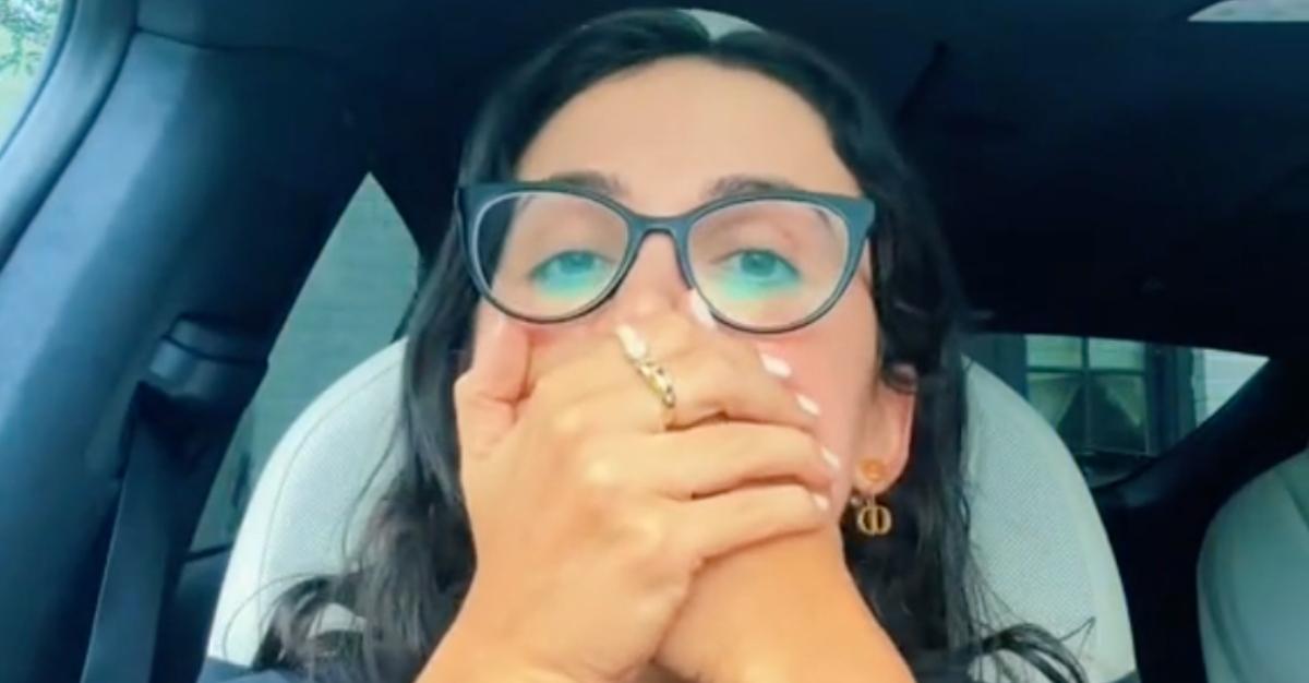 TikTok creator @katstickler expresses outrage over mom telling her daughter she can't have cake at a park birthday party