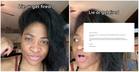 themillenialrecruiter on TikTok, who said she was fired for wanting to go back to school