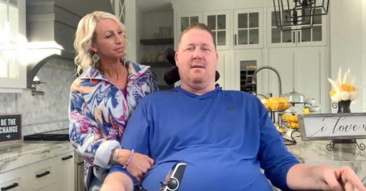 Shawn Bradley appears on the 'Tamron Hall' show in 2022.