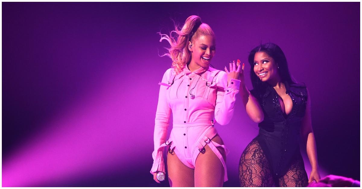 (de gauche à droite) : Beyoncé et Nicki Minaj