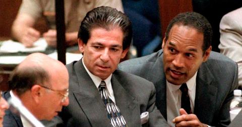 Robert Kardashian and O.J. Simpson at O.J.’s murder trial.