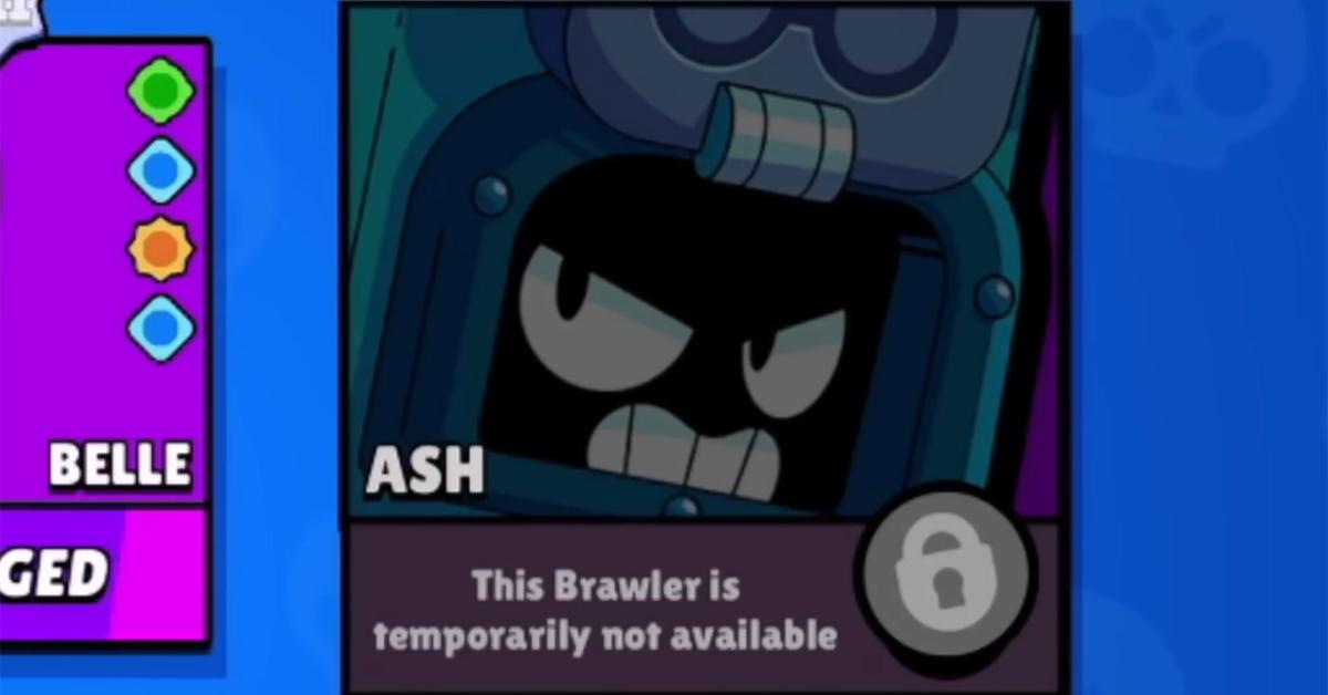 A YouTuber Ash is currently unplayable in 'Brawl Stars'