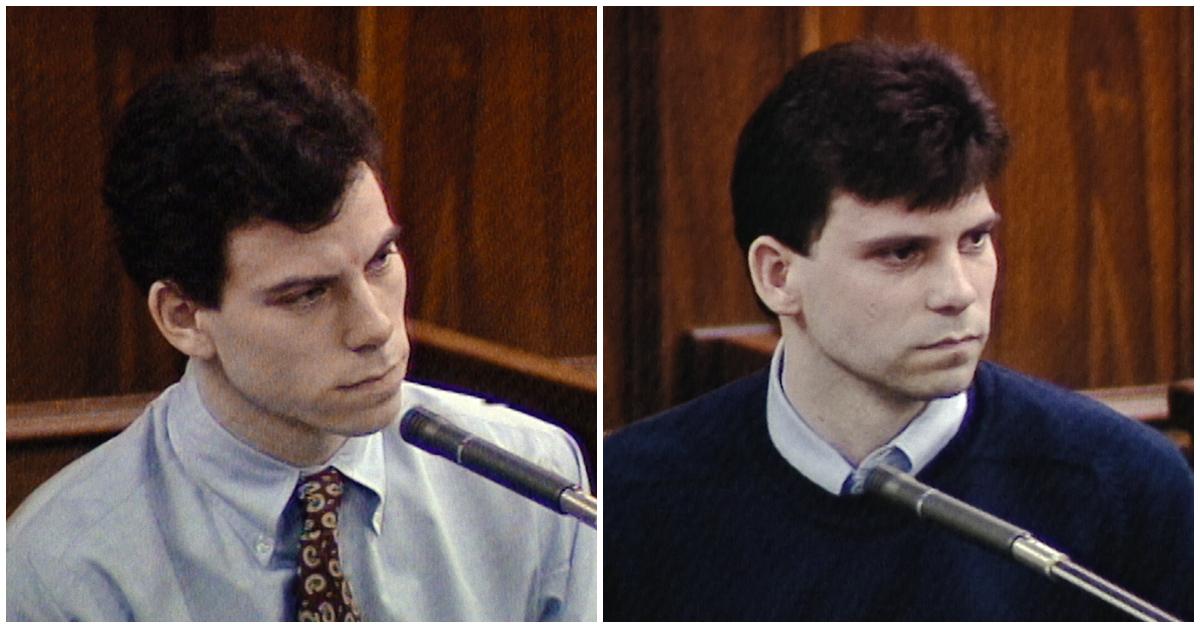 Menendez brothers during trial