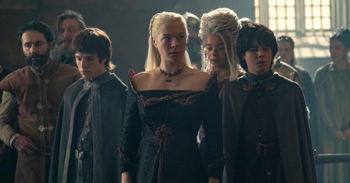 Rhaenyra and her sons in the Red Keep on 'House of the Dragon'