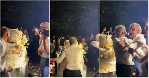 Jake Paul Destroys His Brother's Wedding Cake at the Reception