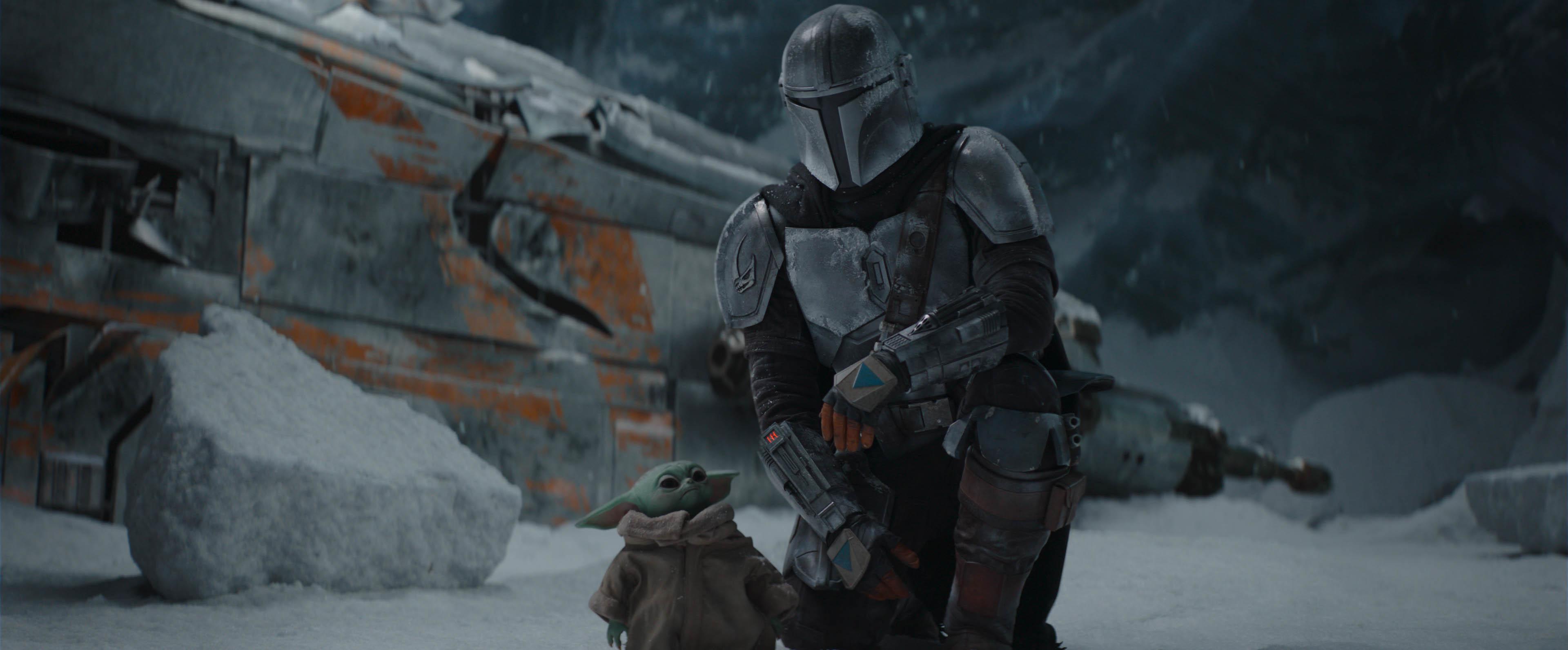 Mando and Grogu in Season 2 of 'The Mandalorian.'