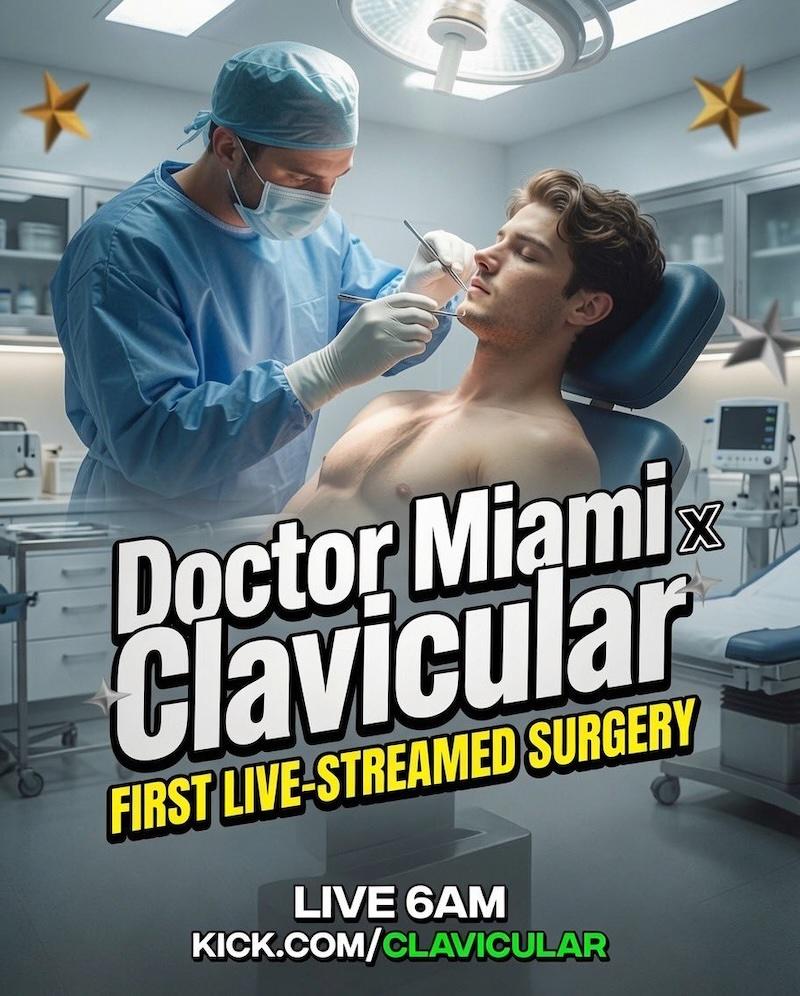 clavicular dr miami live stream