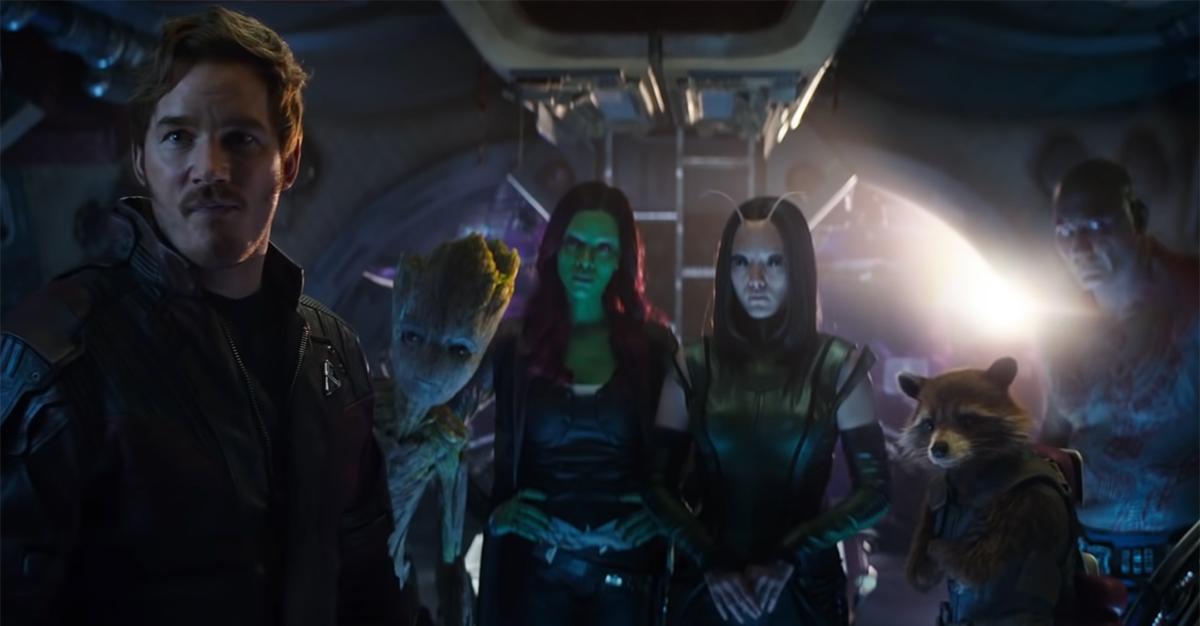 The Guardians of the Galaxy as they appear in 'Avengers: Infinity War'