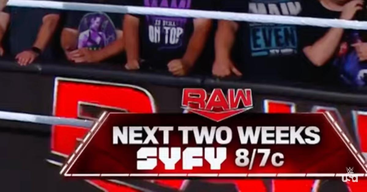 wwe raw on syfy for next two weeks