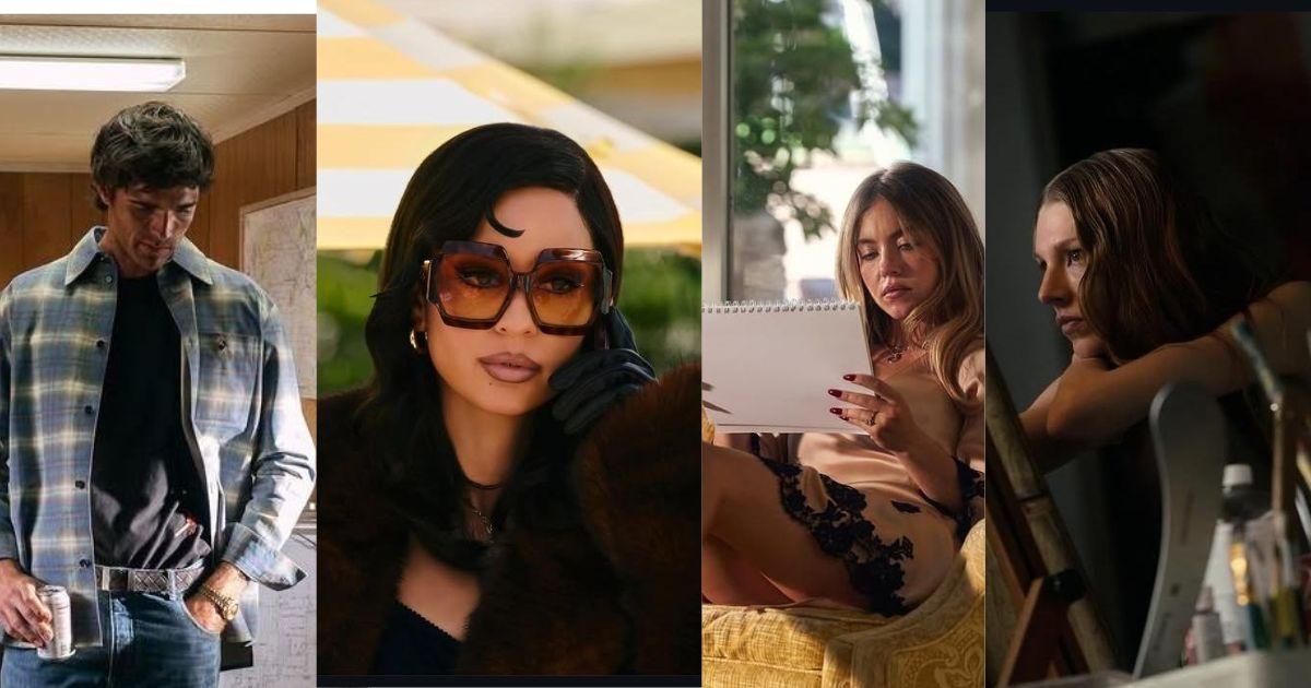 Jacob Elordi, Alexa Demie, Sydney Sweeney, and Hunter Schafer in Euphoria