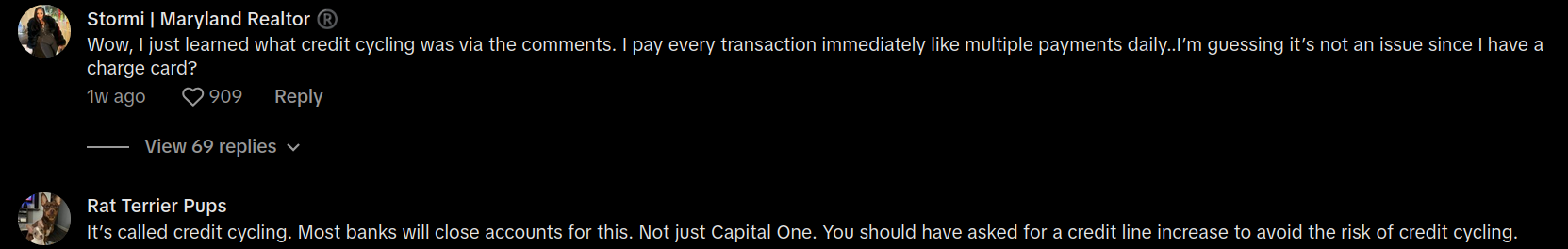 capital one paying off balance weekly