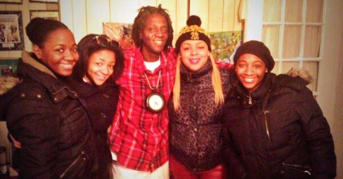Flavor Flav with his daughters, Karren, Kayla, Da'Zyna, and Shanique