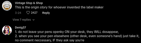 Worker Rants Against Co-workers Stealing Pens off Their Desk