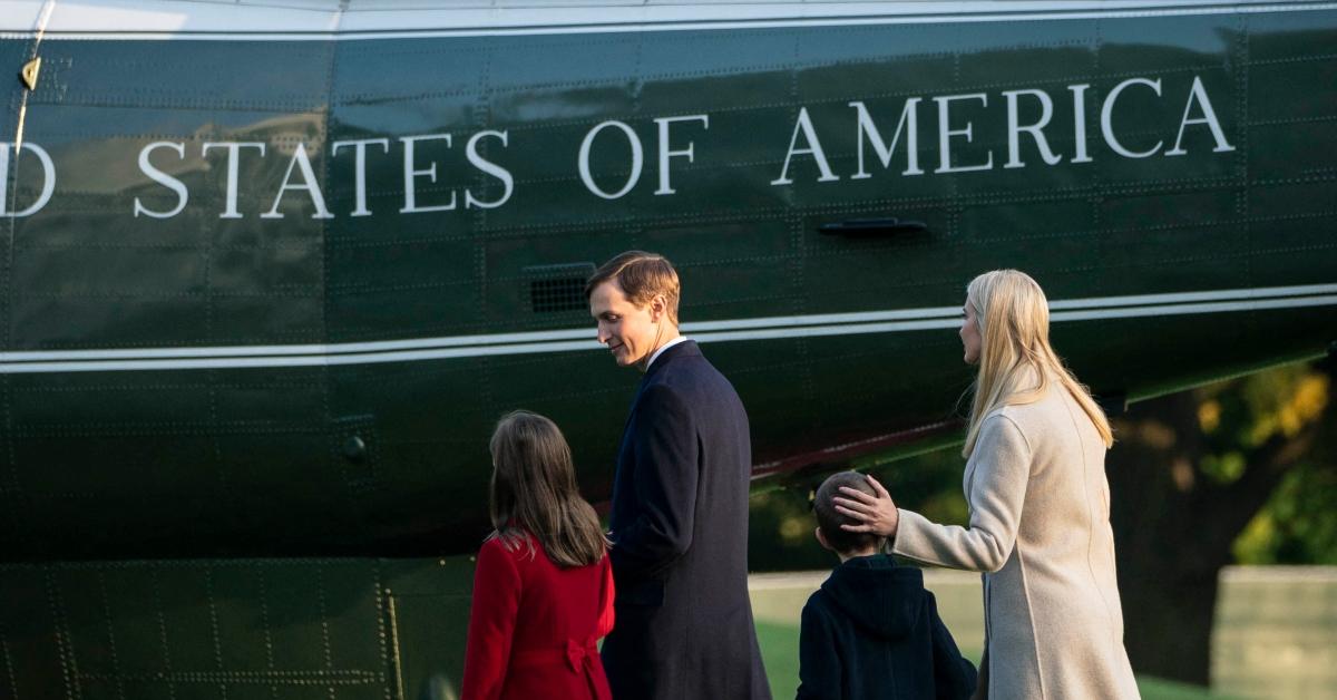 L to R: Arabella Kushner, Jared Kushner, Joseph Kushner, Ivanka Trump
