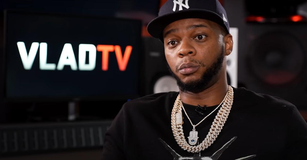 Papoose talking during an interview