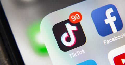 Tiktok on a phone screen