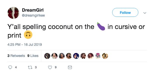 Spell coconut dick