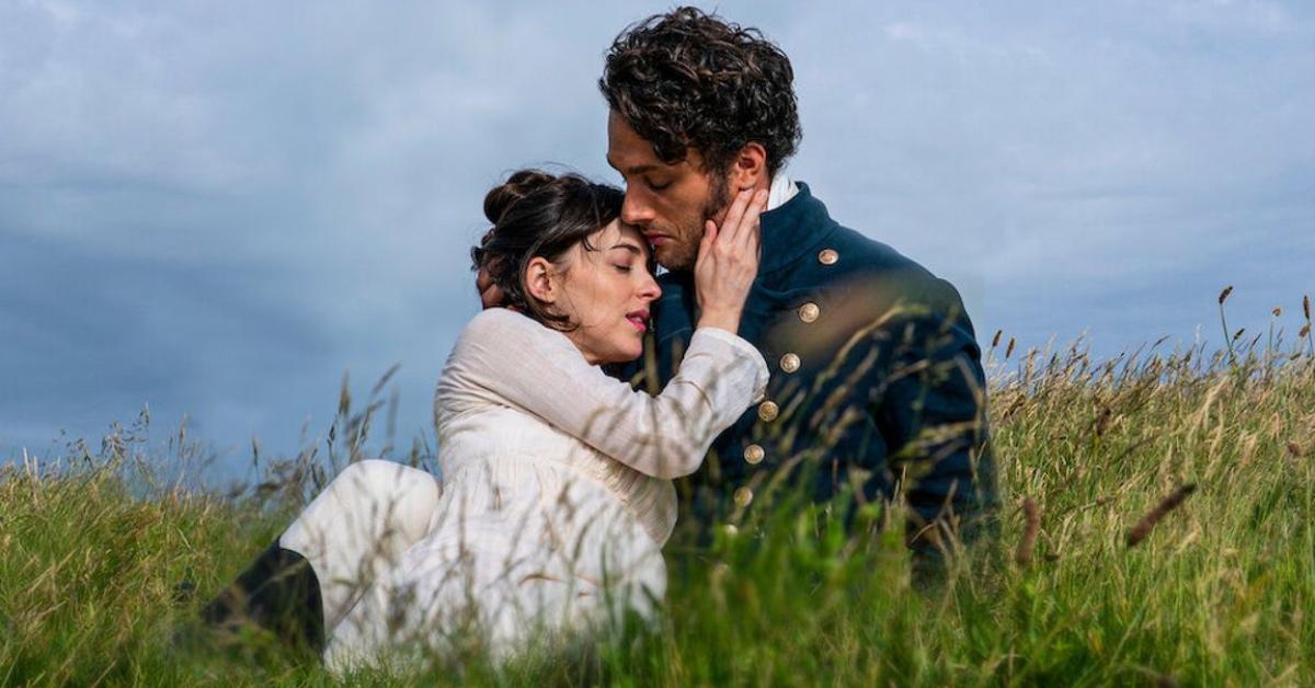 Dakota Johnson and Cosmo Jarvis in 'Persuasion.'