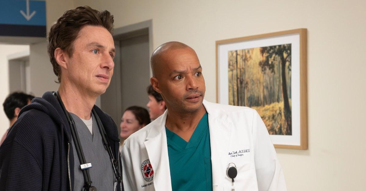 Zack Braff and Donald Faison in 'Scrubs'.