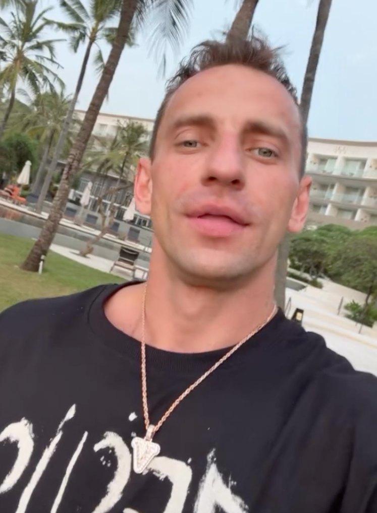 Vitaly on the beach.