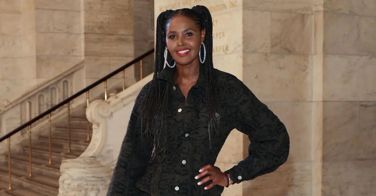 Ubah Hassan at the Marc Jacobs Fall 2023 Runway Show at New York Public Library.