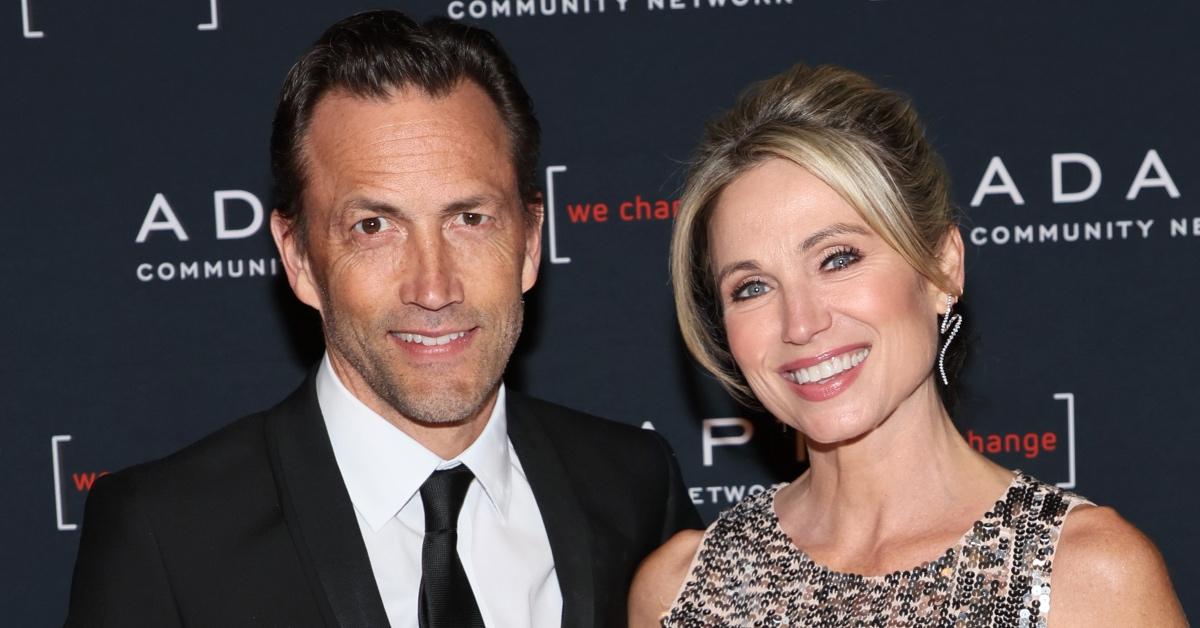 Andrew Shue and Amy Robach