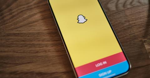 Snapchat app on phone