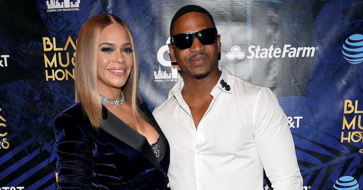 Stevie J and Faith Evans from 'Love & Hip Hop: Atlanta' attend the Black Music Honors