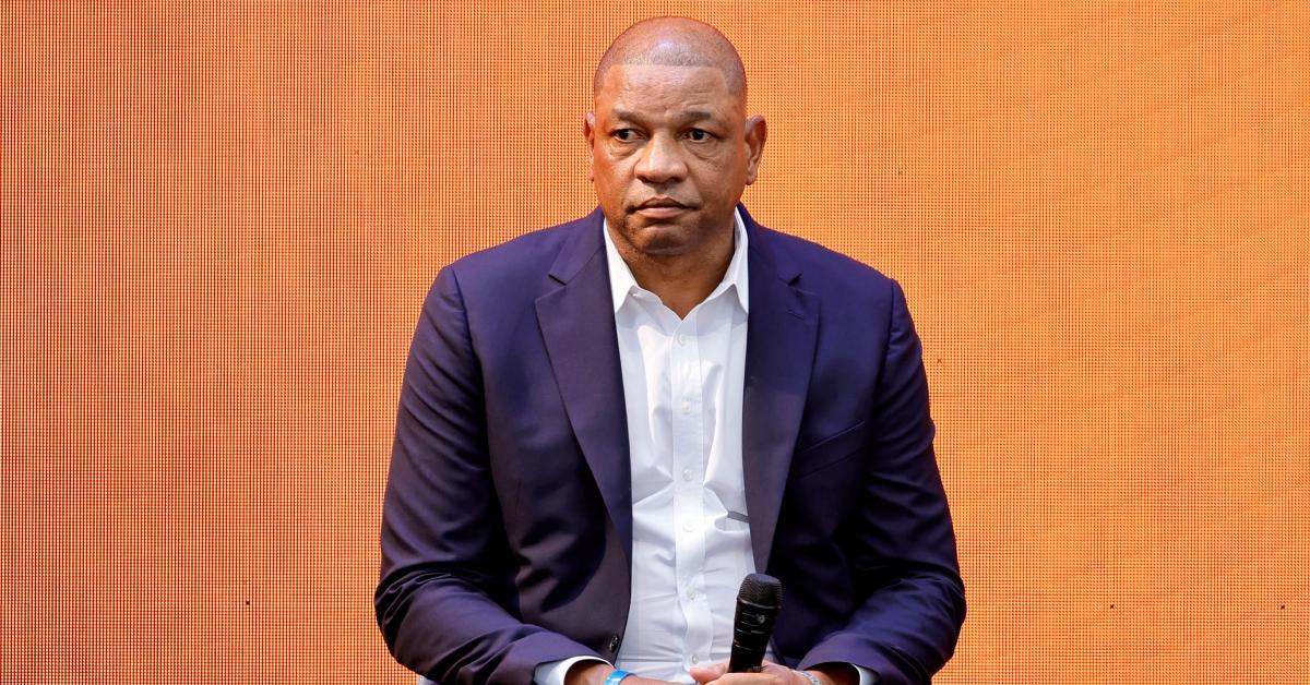 Doc Rivers speaks at When We All Vote Inaugural Culture Of Democracy Summit on June 13, 2022.