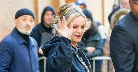 Stormy Daniels departs 'The View' studios on March 21, 2024, in New York City