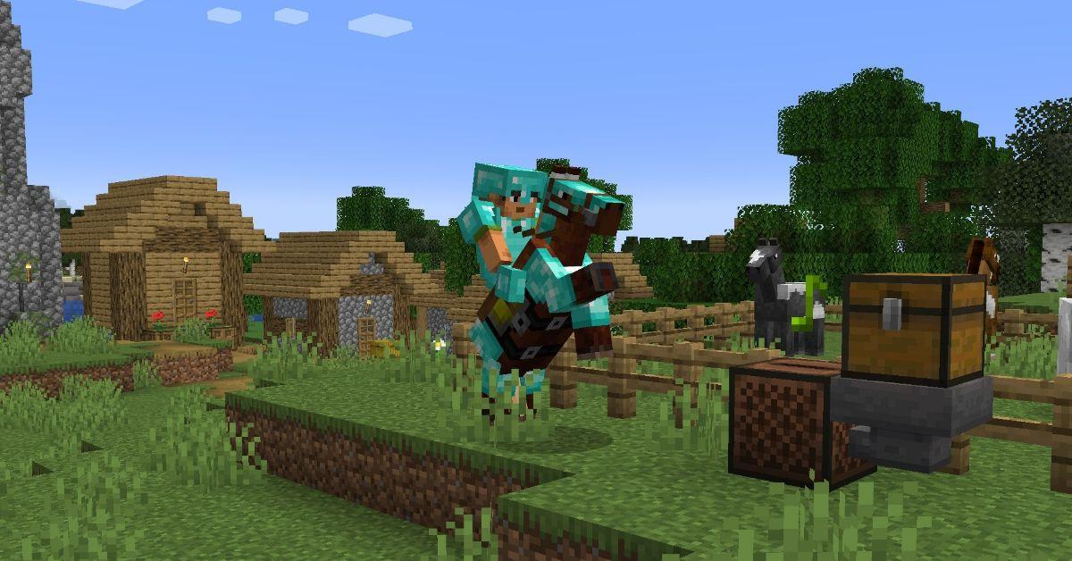 Riding Horse in Minecraft