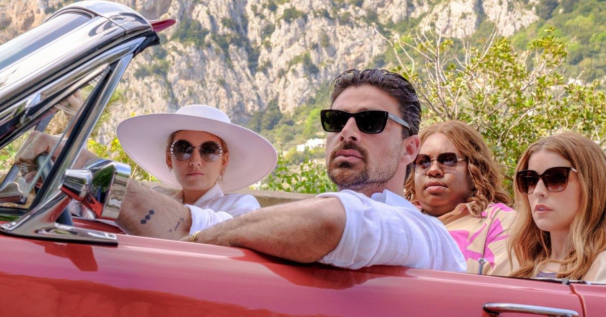 Dante, Emily, and Stephanie in a car in 'Another Simple Favor'.