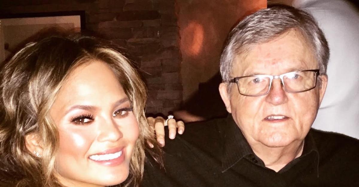 Chrissy Teigen and her dad