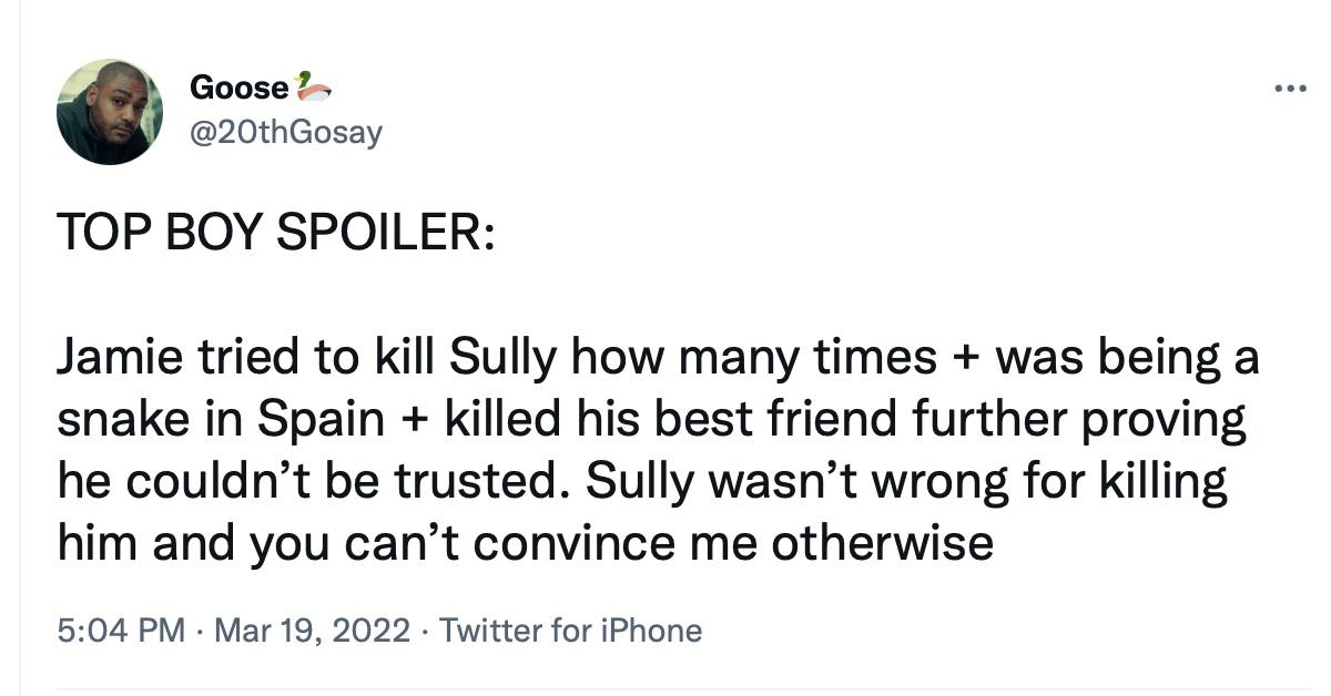 Why Did Sully Kill Jamie? 'Top Boy' Season 4 Finale, Explained - Why Did Sully Kill Jamie On Top Boy