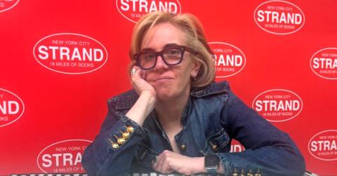 Molly Jong-Fast poses with her new book, "How to Lose Your Mother."