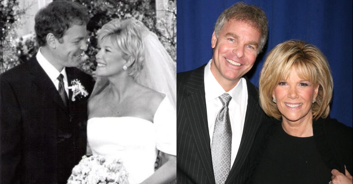 Joan Lunden and husband Jeff Konigsberg at their wedding and later at a fundraising gala in 2009.