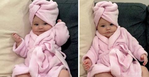 Baby with bilateral macrostomia